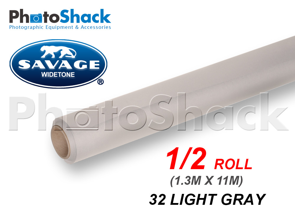 SAVAGE Paper Background Half Roll - 32 Light Gray